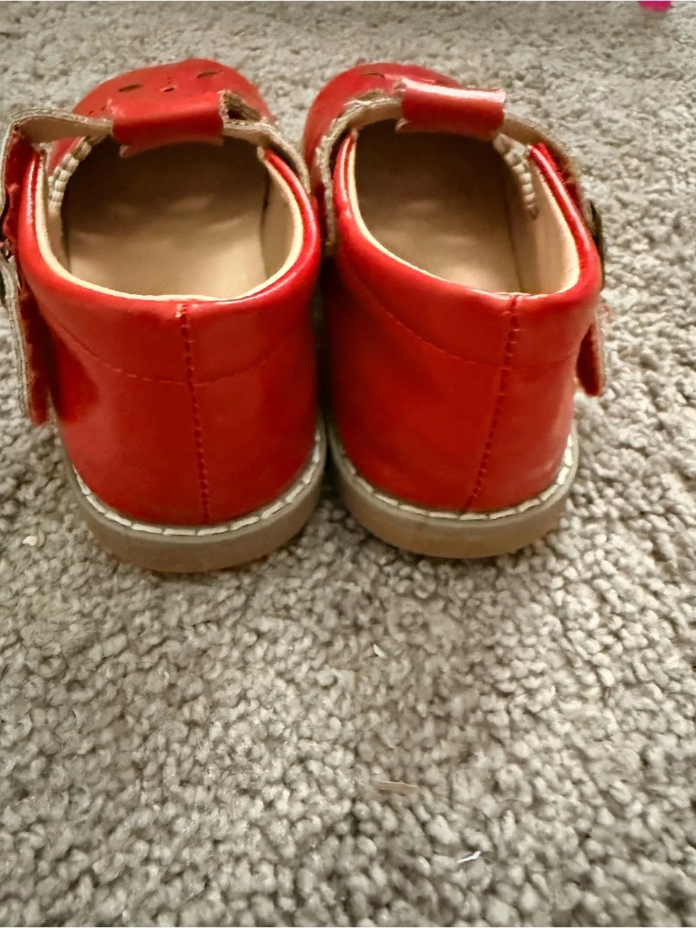 Girls Red Mary Jane Dress Shoes